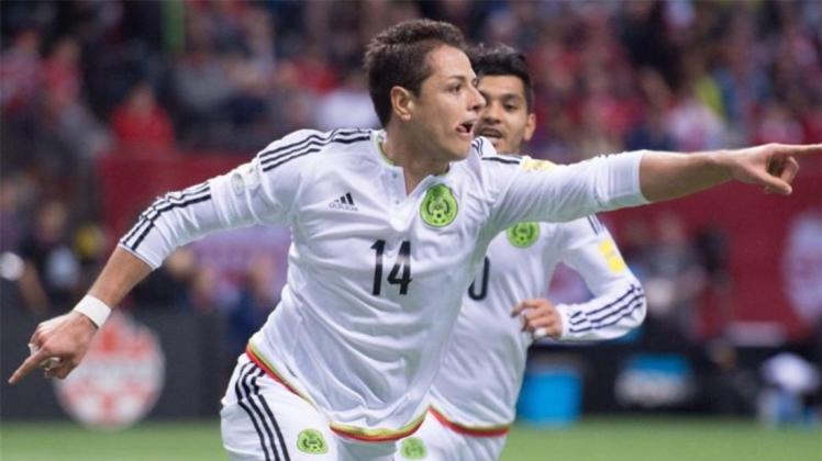 Mexikos Stürmer Chicharito erzielte den Treffer zum 1:0. 