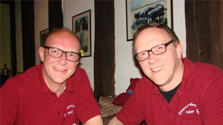 Die beiden SPOG-Erfinder Hansi Schulte (links) und Peter Hülsmann aus Bad Laer engagieren sich auch, weil‘s ihnen soviel Spaß macht. 