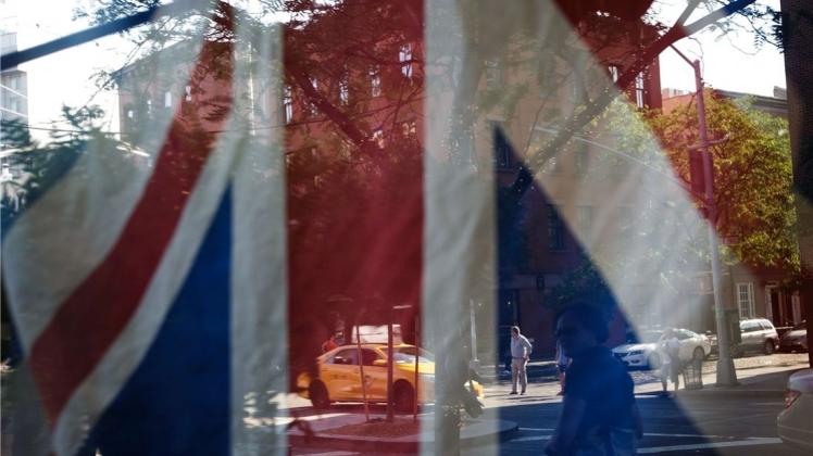 Britische Flagge in New York: Die USA und das Vereinigte Königreich sind eng miteinander verflochten. Britische Flagge in New York: Die USA und das Vereinigte Königreich sind eng miteinander verflochten.