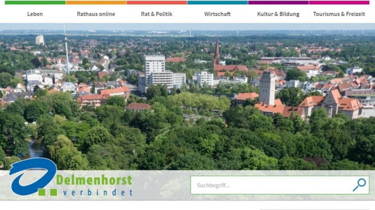 Gut zugänglich für Menschen mit Behinderung: das Internetportal der Stadt Delmenhorst. 