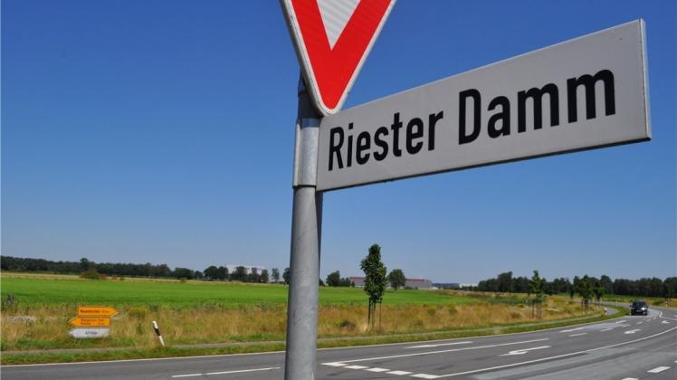 In Höhe Riester Damm – und damit in unmittelbarer Nähe zur geplanten, neuen Autobahnabfahrt – soll Homann gegebenenfalls Flächen in der Größe von 19 Hektar erhalten können. 