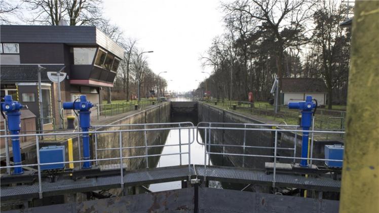 Für moderne Schiffe zu klein: Die Haster Schleuse ist das Nadelöhr für den Osnabrücker Stichkanal. 