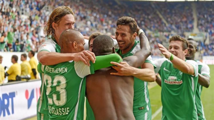 Beim Hinspiel konnte Werder das 1:1 noch zu einem 3:1-Sieg drehen. Beim Hinspiel konnte Werder das 1:1 noch zu einem 3:1-Sieg drehen.