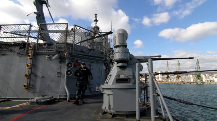 Schiff der US Navy im bulgarischen Hafen Varna. US-Präsidentschaftsbewerber Donald Trump will das Engagement der USA in der Nato zurückfahren. 