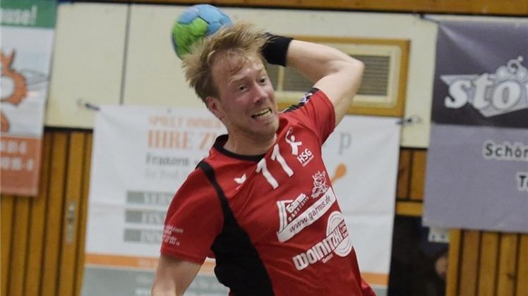 Warf acht Tore für die HSG Delmenhorst: Stefan Timmermann. Der Handball-Oberligist verlor beim TSV Bremervörde mit 28:31. 