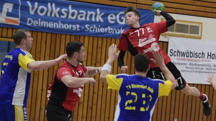 Power aus dem Rückraum: Philipp Freese warf vier Tore für die HSG Delmenhorst. 