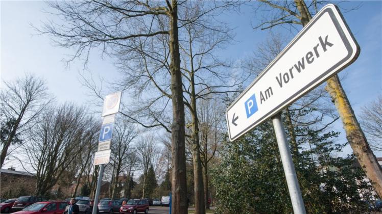 Kontroverse Parkhaus-Pläne in Delmenhorst: Bereich Am Vorwerk in der Innenstadt. 