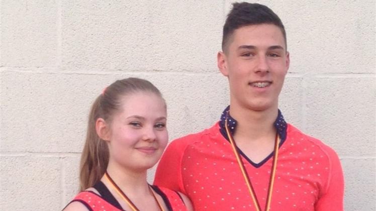 Platz zehn bei der Rock‘n‘Roll-DM in Brandenburg: Emelie Bollenhoff und Levi Elmers vom TV Deichhorst. Platz zehn bei der Rock‘n‘Roll-DM in Brandenburg: Emelie Bollenhoff und Levi Elmers vom TV Deichhorst.