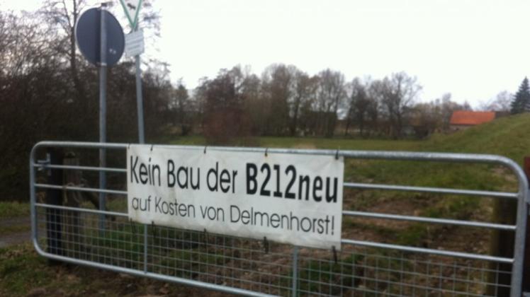 Delmenhorster Bürgerprotest gegen die B 212neu: Das Land Niedersachsen plant dennoch mit höchster Priorität weiter. 