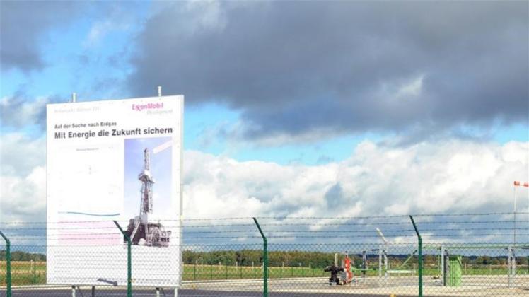 Das Bohrfeld von ExxonMobil in Bötersen bei Rotenburg-Wümme. 