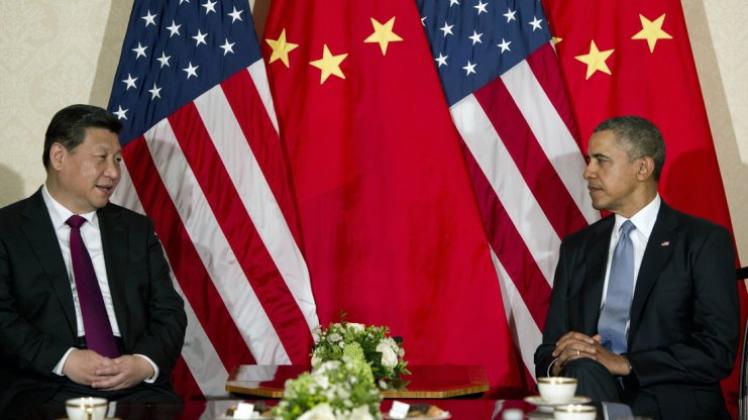 Pulverfass Fernost: Chinas Staatschef Xi Jinping (links) und US-Präsident Barack Obama führen konkurrierende Weltmächte an. 