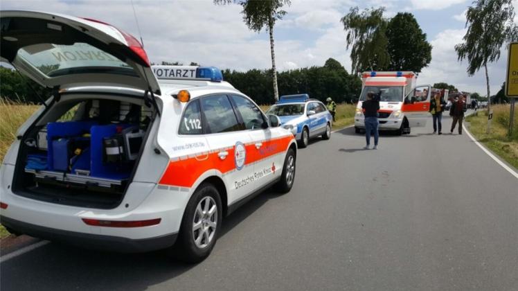 Nicht die Polizei sonder Experten aus Braunschweig ermitteln beim Absturz eines Segelflugzeuges zwischen Ueffeln und Ankum. 