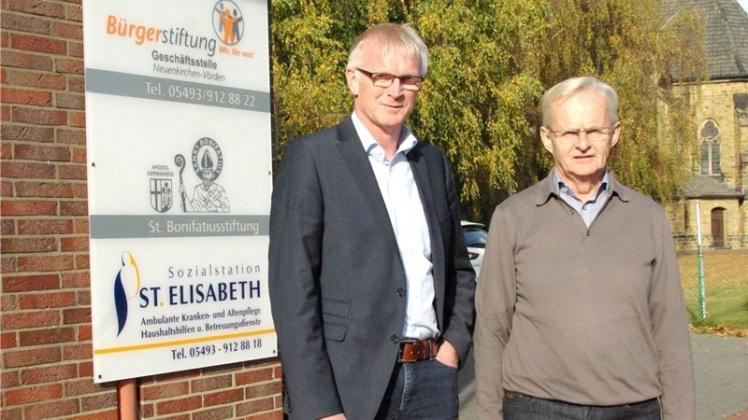 Führen engagiert die Bürgerstiftung: Andreas Dreishing (l.) und Norbert Feldkamp. 