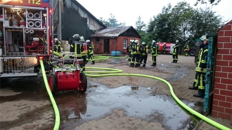 In einem Schweinestall in Nordhorn ist am Donnerstagmorgen ein Brand ausgebrochen. 