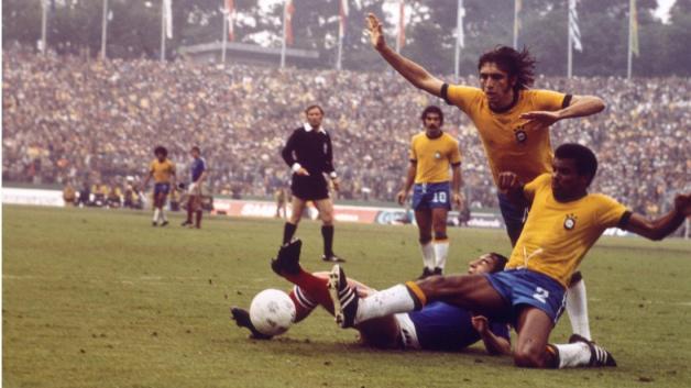 Wieder torlos: Das Eröffnungsspiel 1974 zwischen Brasilien und Jugoslawien. Foto: imago/Pressefoto Baumann