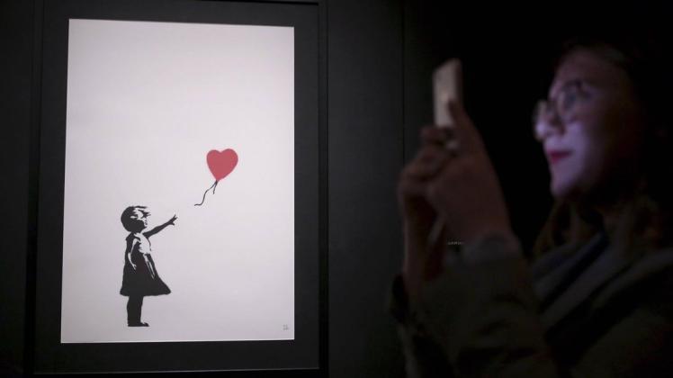 "Girl with Balloon" ist eines der bekanntesten Motive von Banksy. 