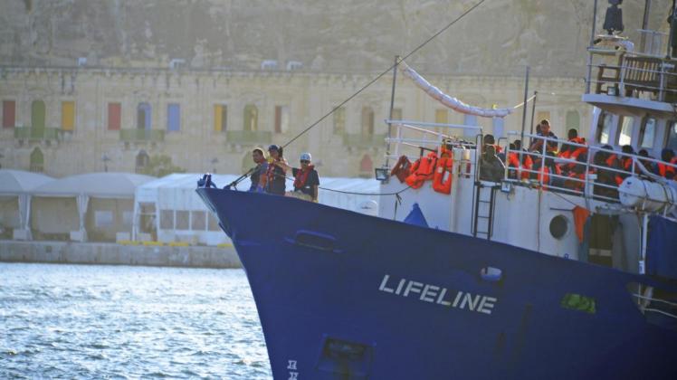 Die "Lifeline" hatte mit 230 geflüchtete Menschen an Bord. Foto: dpa