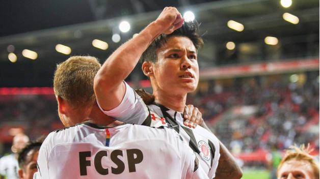 Ryo Miyaichi erzielte den entscheidenden Treffer für den FC St. Pauli. Foto: imago/kolbert-press
