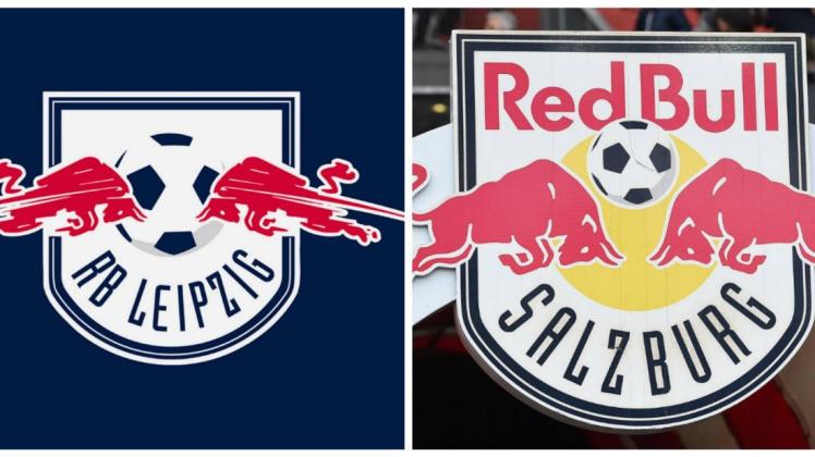 Die Logos der beiden Vereine – eine Ähnlichkeit ist nicht zu übersehen. Foto: imago/Sepp Spiegl, imago/Eibner Europa