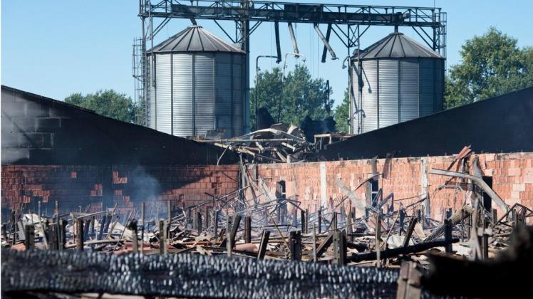 Blick in die Brandruine. Foto: dpa