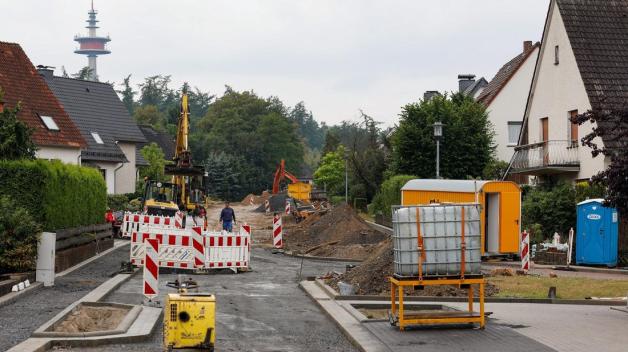 Die Bauarbeiten beim Amselweg laufen planmäßig. Foto: David Ebener Die Bauarbeiten beim Amselweg laufen planmäßig. Foto: David Ebener