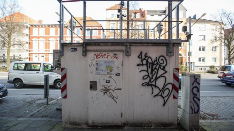 Um diesen Container geht es: BOB behauptet, die Stadt tue alles, um schlechte Werte zu erreichen. Das Gewerbeaufsichtsamt in Hildesheim widerspricht. Foto: Michael Gründel