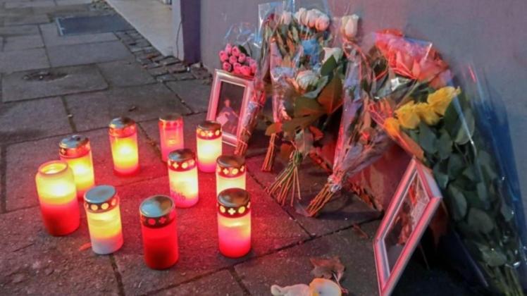 Trauer nach dem Tod eines Flüchtlings in Osnabrück. 