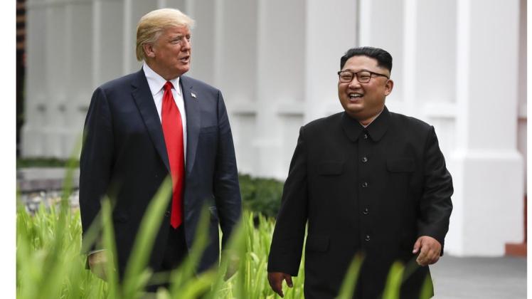 Im Juni trafen sich US-Präsident Donald Trump (l.) und Nordkoreas Machthaber Kim Jong Un in Singapur. 
