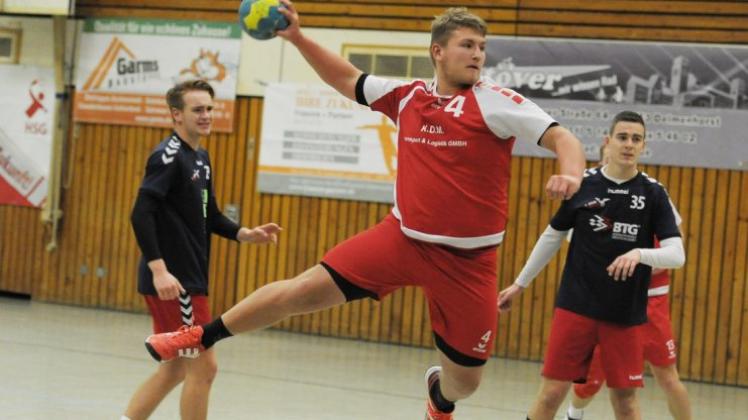 Nicht aufzuhalten: Die A-Jugend-Handballer des HSG Delmenhorst um Fynn von Lien setzten sich gegen den TV Oyten mit 29:21 durch. Die Delmenhorster belegen in der Landesliga-Tabelle den zweiten Platz. 