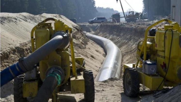 Pipeline-Bau: Der russische Gasmonopolist Gazprom baut mit europäischen Partnern zwei neue Stränge für die Ostseepipeline Nord Stream. 