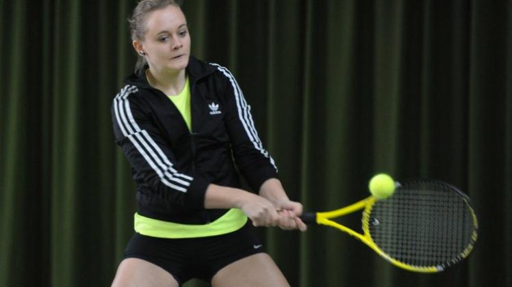 Regionsmeisterin: Inga Holzer von Blau-Weiß Delmenhorst gewann das Tennis-Turnier in der Altersklasse U18. 