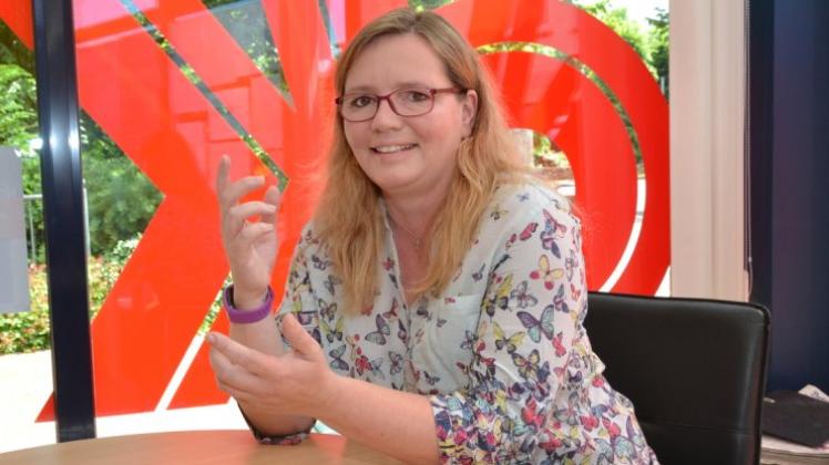 Die 38-jährige Schornsteinfegermeisterin Cindy Klüner ist neue Vorsitzende des CDU-Gemeindeverbandes Ganderkesee. Foto; Thorsten Konkel