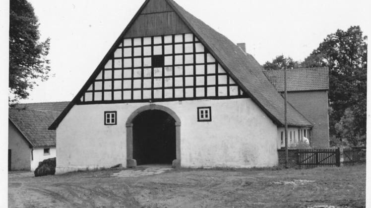 Der Hof Bramme (Hanesch) um 1950. 
