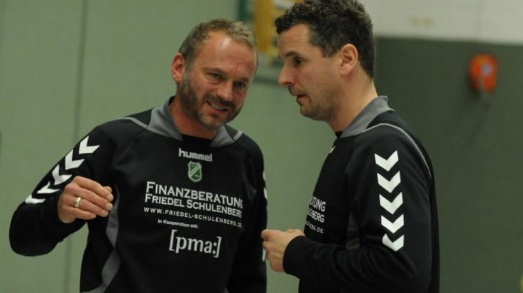 Haben sie auch noch in der nächsten Saison das Sagen beim TVN? Die Trainer Dag Rieken (links) und Kai Freese. 