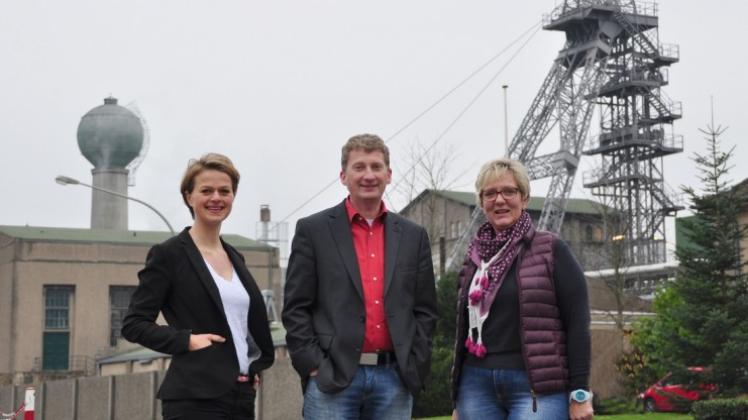 Die Mitarbeiter der Schnittstelle Kohlekonversion (von links): Monika Umlauf, Uwe Manteuffel und Gudrun Büchter sind die zentralen Ansprechpartner. 