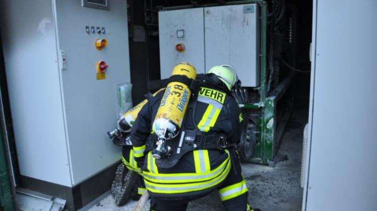 Ein Motorbrand in einer Biogasanlage an der Langener Straße rief am Freitagabend die Ortsfeuerwehr Bawinkel auf den Plan. 