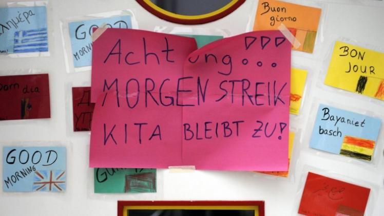 Wegen eines Warnstreiks ist der Kita-Betrieb in Delmenhorst und Ganderkesee am Mittwoch teilweise beeinträchtigt. Symbolfoto: dpa