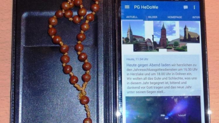 Traditionelle Glaubensinhalte mit der App ins Heute bringen will die Herzlaker Pfarreiengemeinschaft mit ihrer Anwendung fürs Smartphone.. 