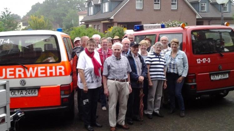 Mit viel Freude unterwegs: Die Seniorengruppe der Freiwilligen Feuerwehr Falkenburg. 