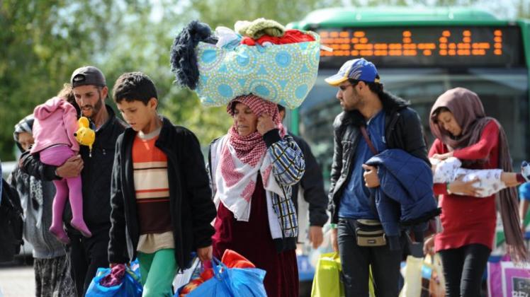 Ankunft in München: Um die Verteilung von Flüchtlingen in Europa geht es beim Treffen der EU-Innenminister. 