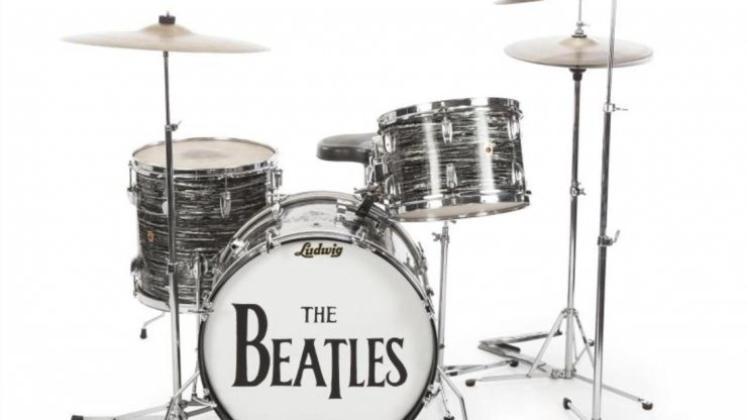Wenig Trommeln, trotzdem teuer: Ringo Starrs Schlagzeug ist Millionen wert. 