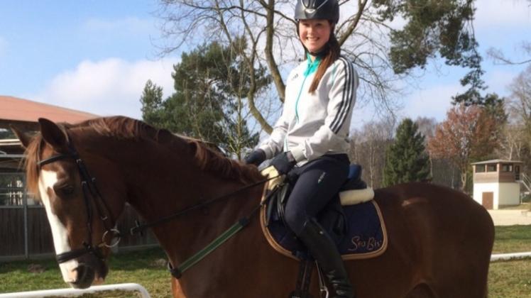 Bereitet sich auf den Profisport vor: Vielseitigkeitsreiterin Pauline Knorr. Bereitet sich auf den Profisport vor: Vielseitigkeitsreiterin Pauline Knorr.