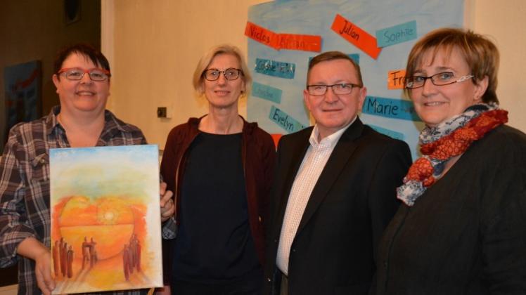 Für einen Neuanfang: Anke Hennig, Christiane Kohlenbach-Pajonk, Lutz Caje und Grit Beimdiek (von links). 