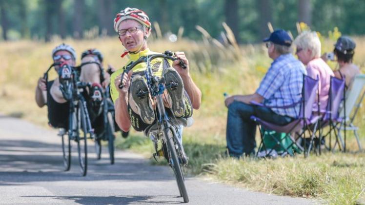 Beim Rütenbrocker Radsporttag sind – wie hier im vergangenen Jahr – auch die Liegeradfahrer wieder möglichst schnell unterwegs. 