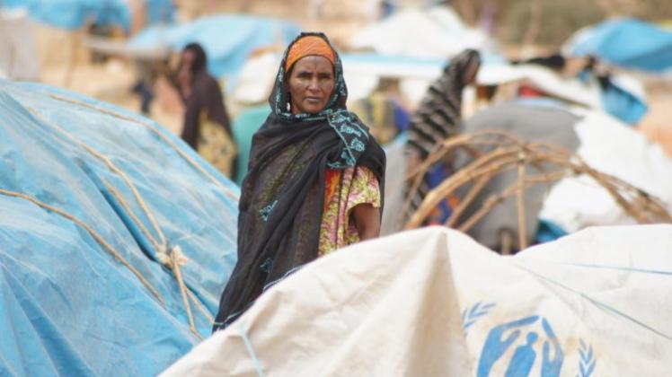 Hoffen auf eine bessere Zukunft: Ein weiblicher Flüchtling aus Mali in einem Flüchtlingslager im Niger. 