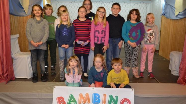 Viele Kinder aus dem Ort spielen als Kindertheater „Bambino“ auch in diesen Jahr eine Weihnachtsgeschichte beim „Weihnachtszauber“ von Sögeln. 