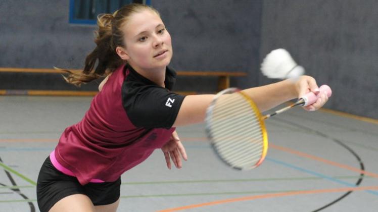 Ilaria Greco vom TuS Heidkrug will mit ihren Teamkollegen den Klassenerhalt in der Badminton-Landesliga sichern.