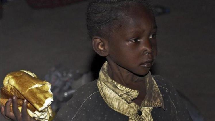 Ein aus der Gefangenschaft der Boko Haram befreites Mädchen in Nigeria. 
