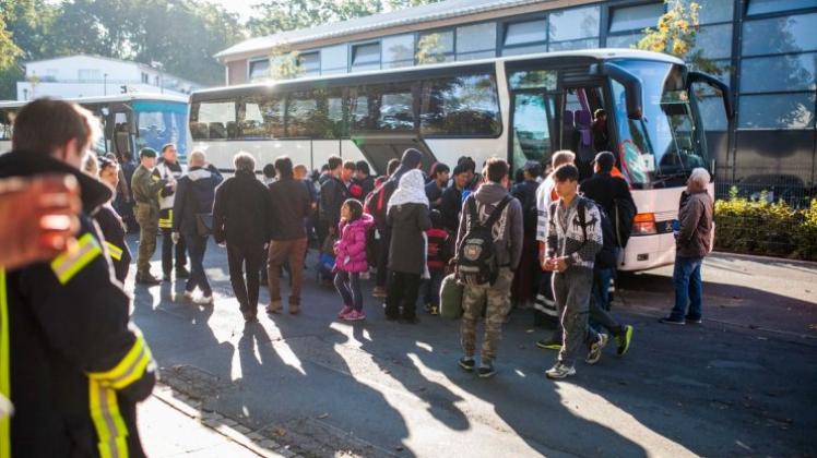 Auch in Wildeshausen werden Busse mit Flüchtlingen erwartet. Symbolfoto: dpa