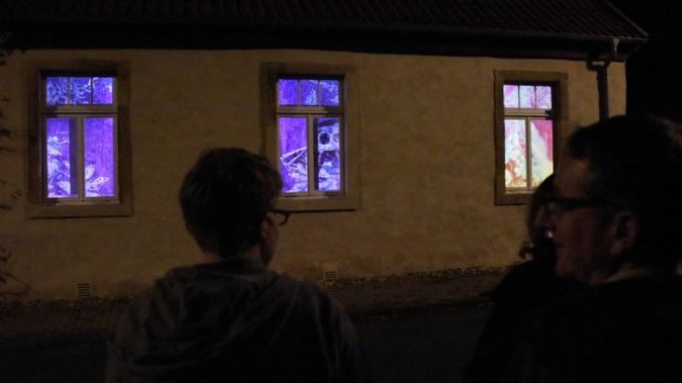Das Kunstprojekt „Winterlichen Filmfenster“ feierte jetzt im Ruller Haus in Wallenhorst Premiere. 